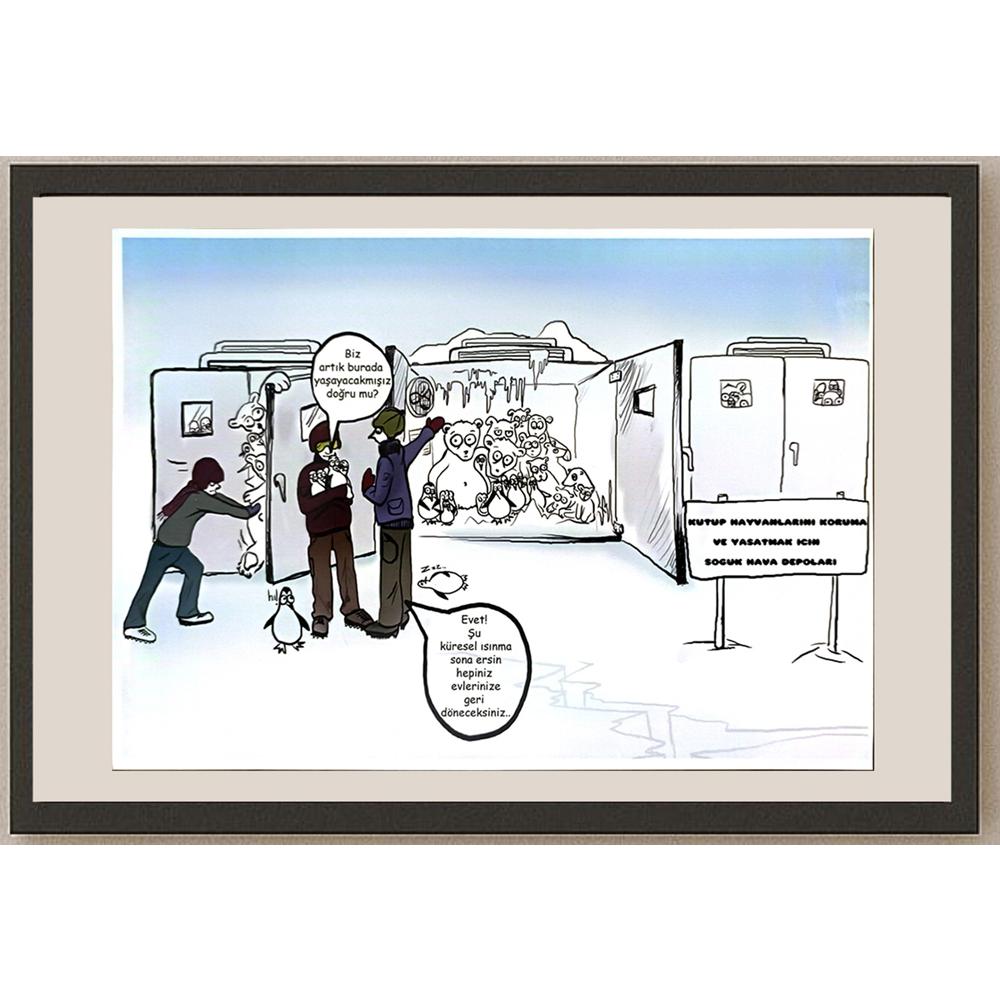 Anıl Türkyılmaz 29x21cm Orijinal Karikatür BOD07007