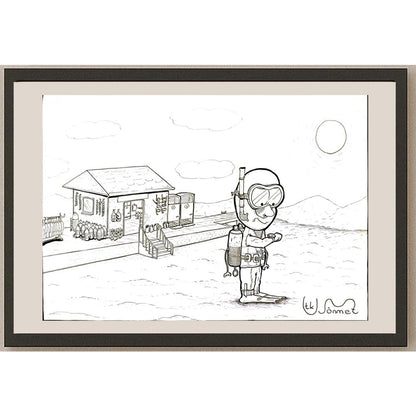 Utku Mustafa Sönmez 29x21cm Orijinal Karikatür BOD07008