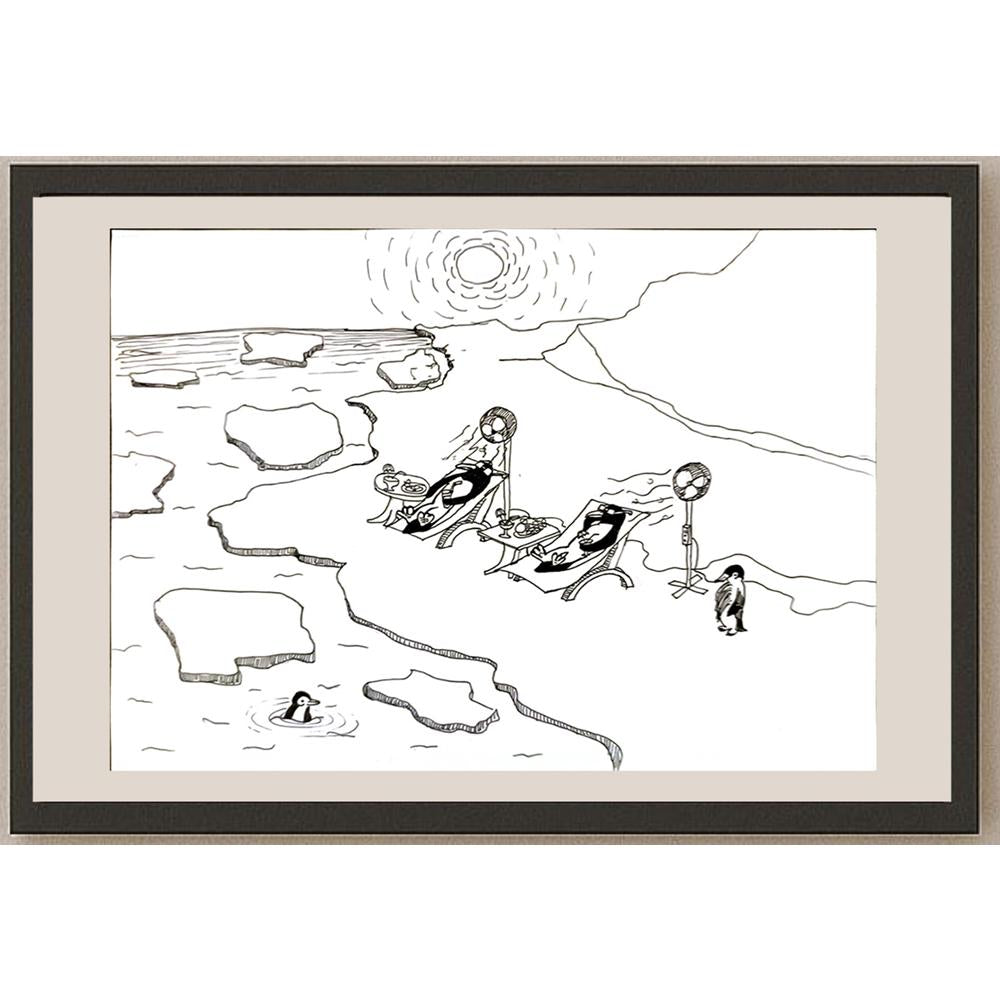 Necati ArdaŞenlik 29x21cm Orijinal Karikatür BOD07011
