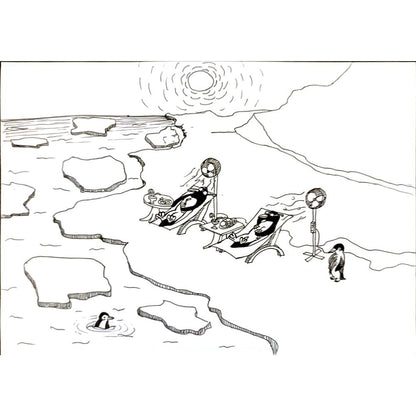 Necati ArdaŞenlik 29x21cm Orijinal Karikatür BOD07011