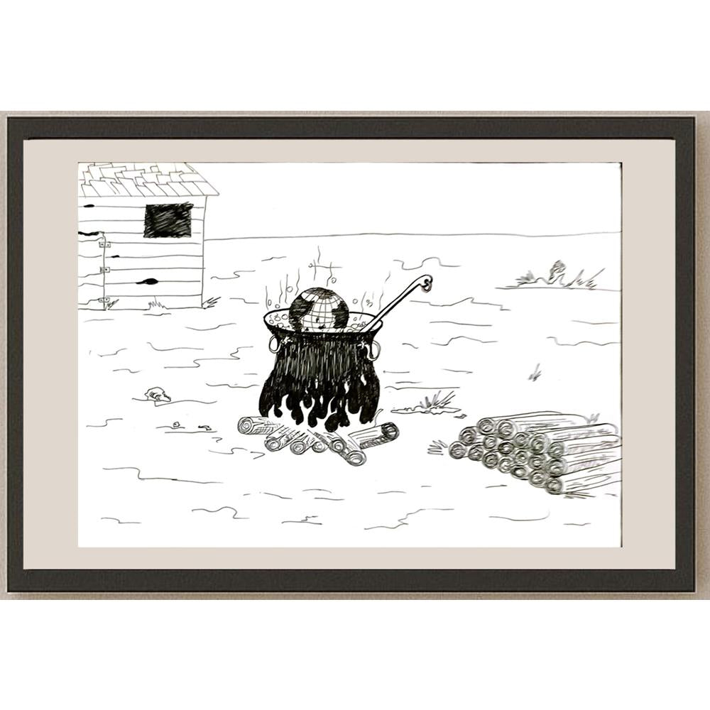 Necati ArdaŞenlik 29x21cm Orijinal Karikatür BOD07012