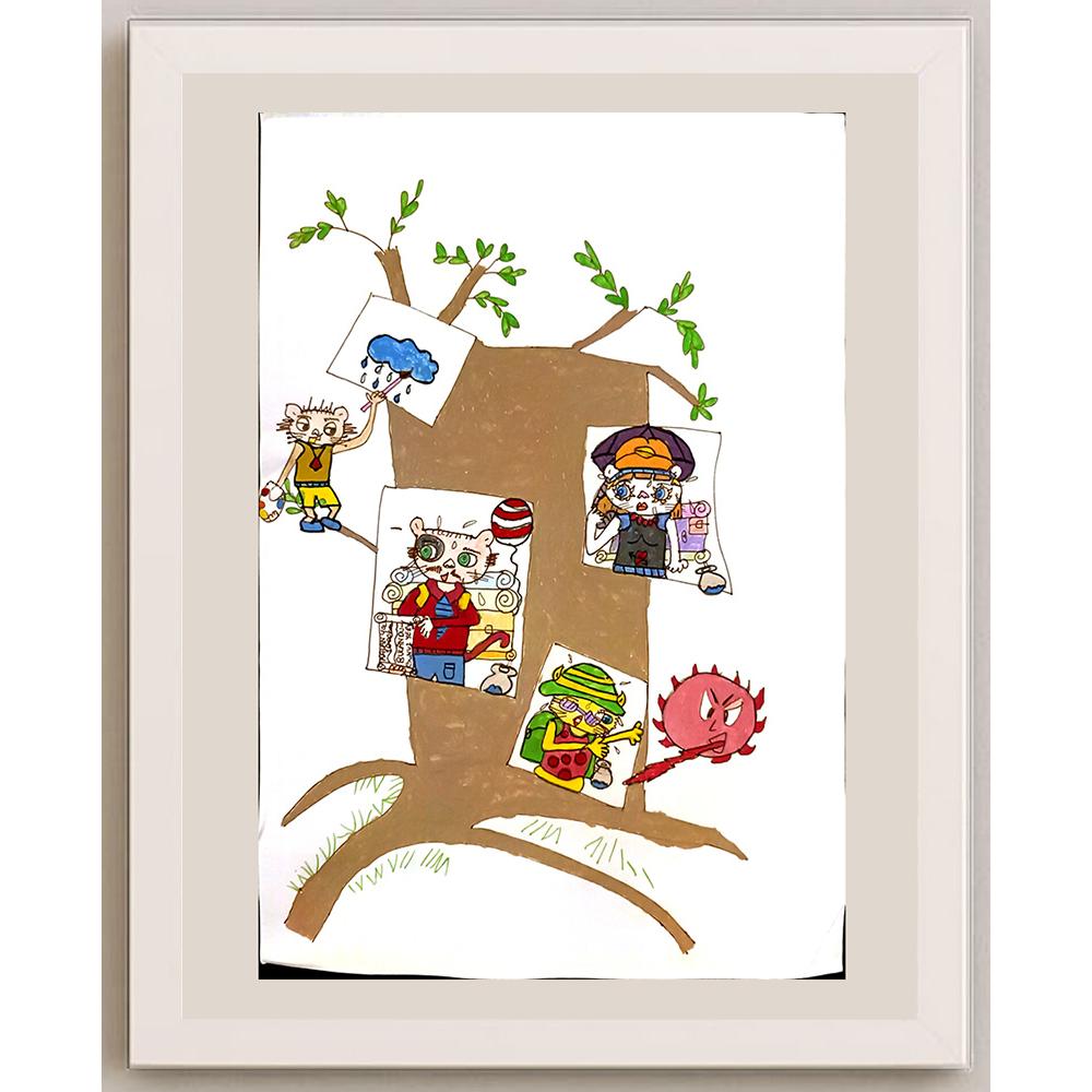 Ayşe Fırlatan 35x25cm Orijinal Karikatür BOD07013