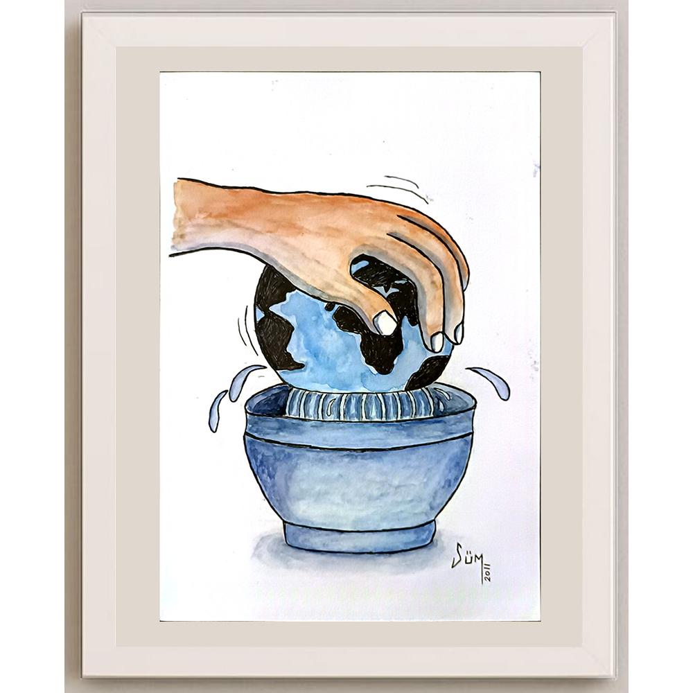 Sümeyye Muş 29x21cm Orijinal Karikatür BOD07014