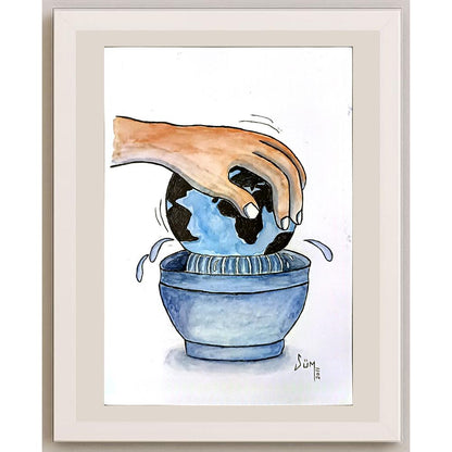 Sümeyye Muş 29x21cm Orijinal Karikatür BOD07014