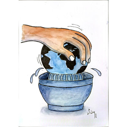 Sümeyye Muş 29x21cm Orijinal Karikatür BOD07014