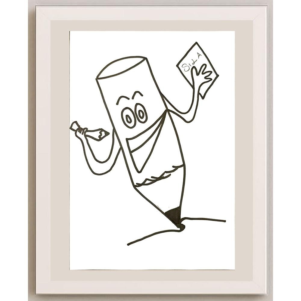 Sıla Sütçü 29x21cm Orijinal Karikatür BOD07019