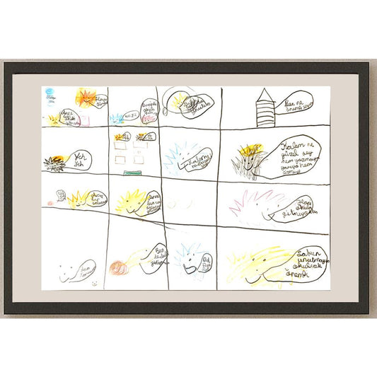Begüm Ermut 29x21cm Orijinal Karikatür BOD07023
