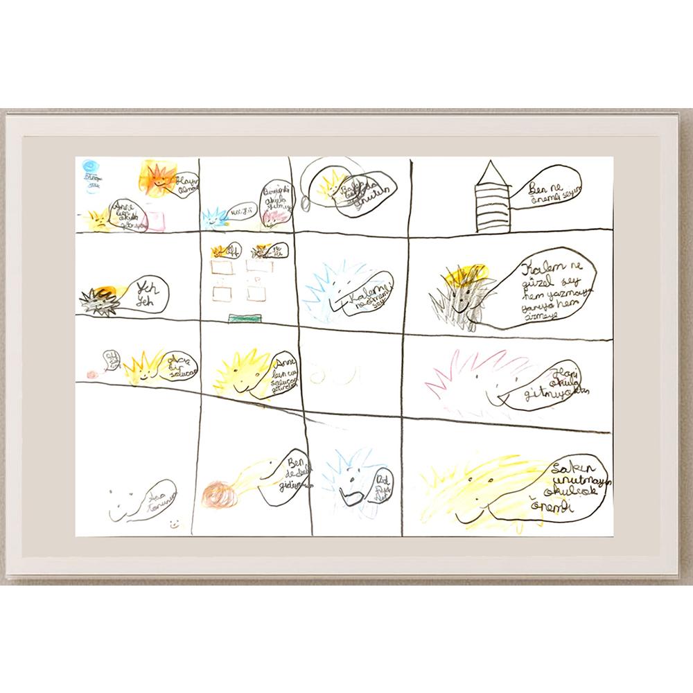 Begüm Ermut 29x21cm Orijinal Karikatür BOD07023