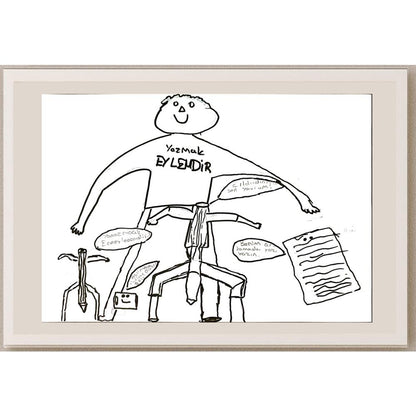 Fırat Berkan Koyuncu 29x21cm Orijinal Karikatür BOD07024
