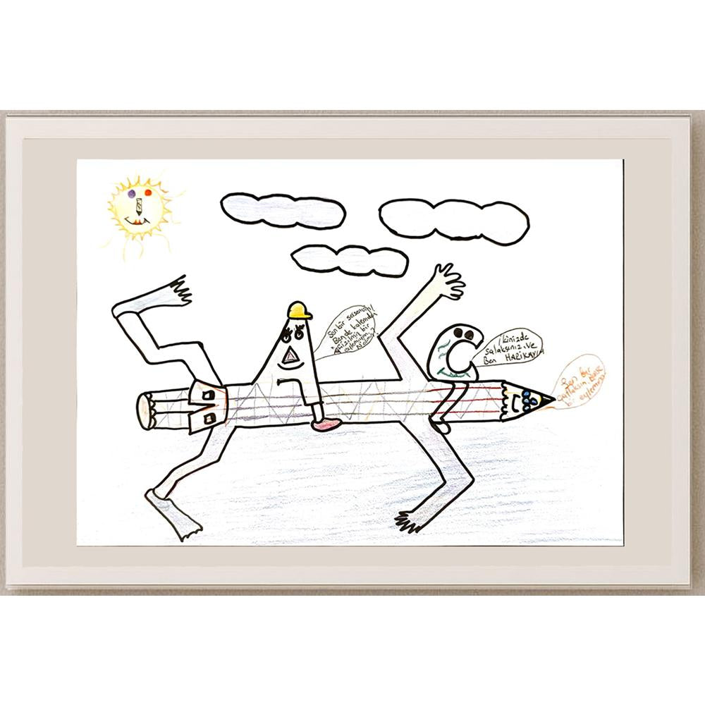 Ceren Toprak 29x21cm Orijinal Karikatür BOD07025