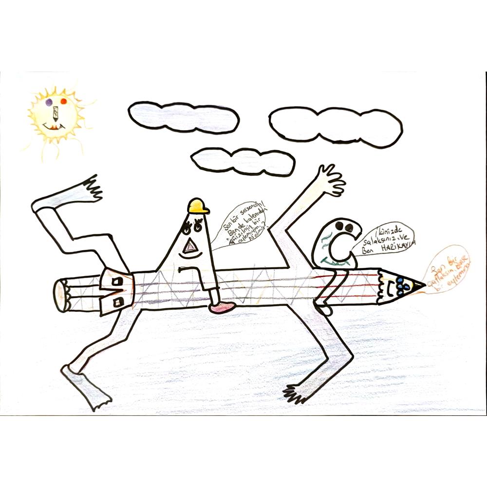 Ceren Toprak 29x21cm Orijinal Karikatür BOD07025