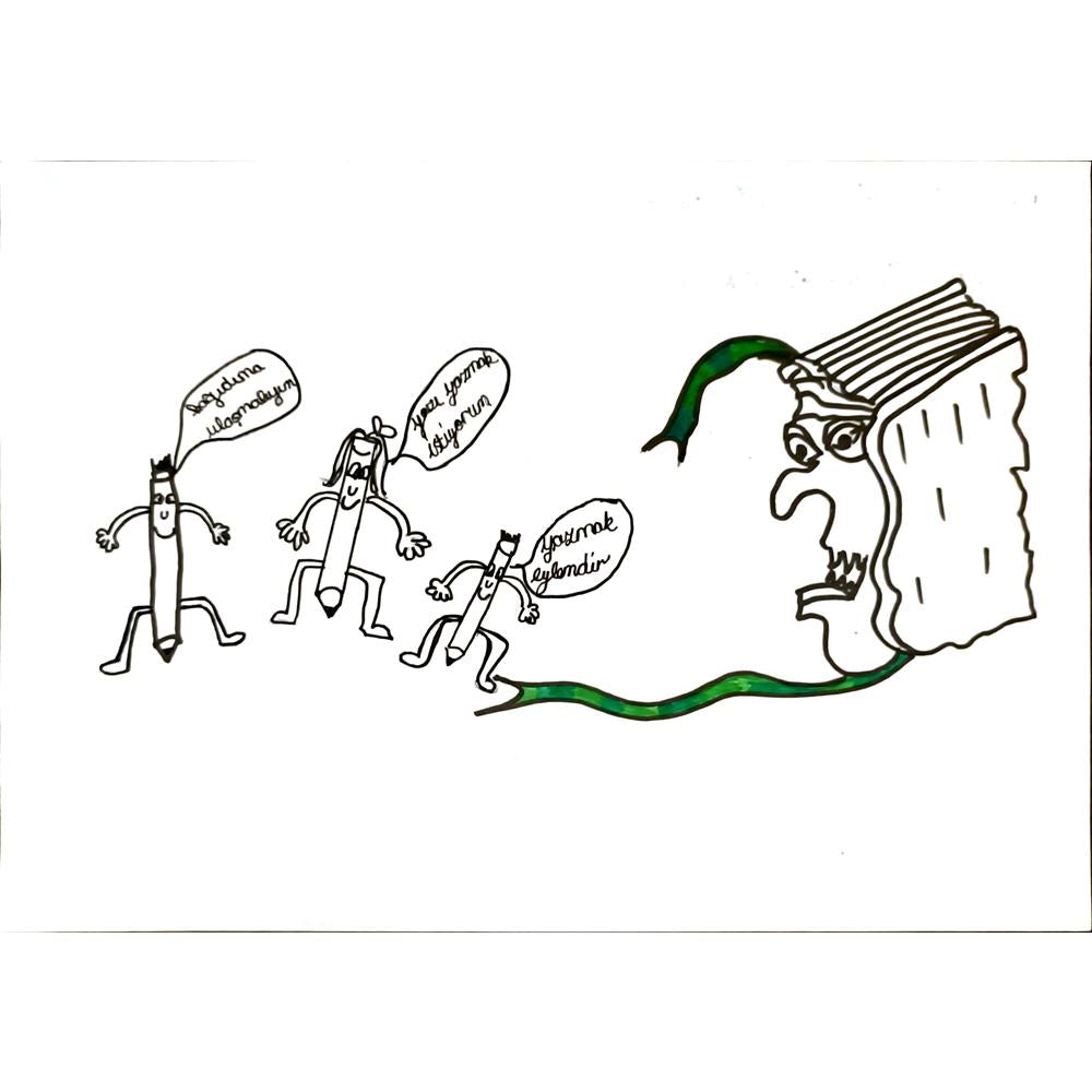Ayşe Naz Aşcıoğlu 29x21cm Orijinal Karikatür BOD07032