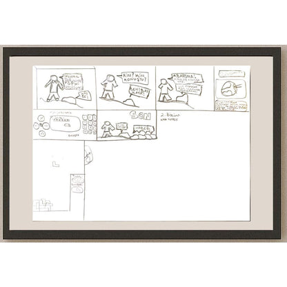 Utku Boduroğlu 29x21cm Orijinal Karikatür BOD07034