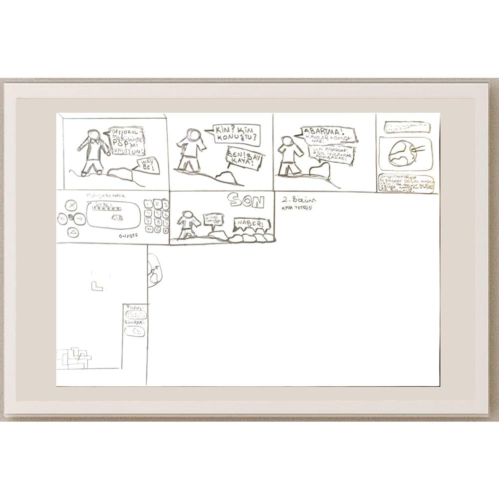 Utku Boduroğlu 29x21cm Orijinal Karikatür BOD07034