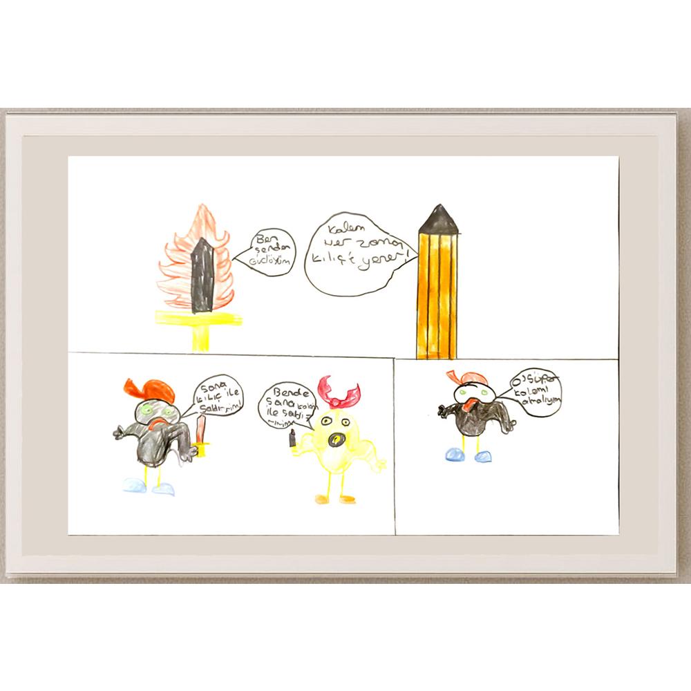 Gökberk Derya 29x21cm Orijinal Karikatür BOD07035