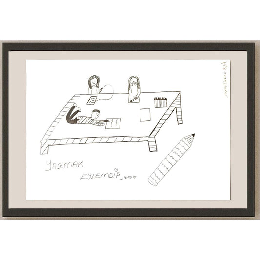 Zeynep Defne 29x21cm Orijinal Karikatür BOD07039