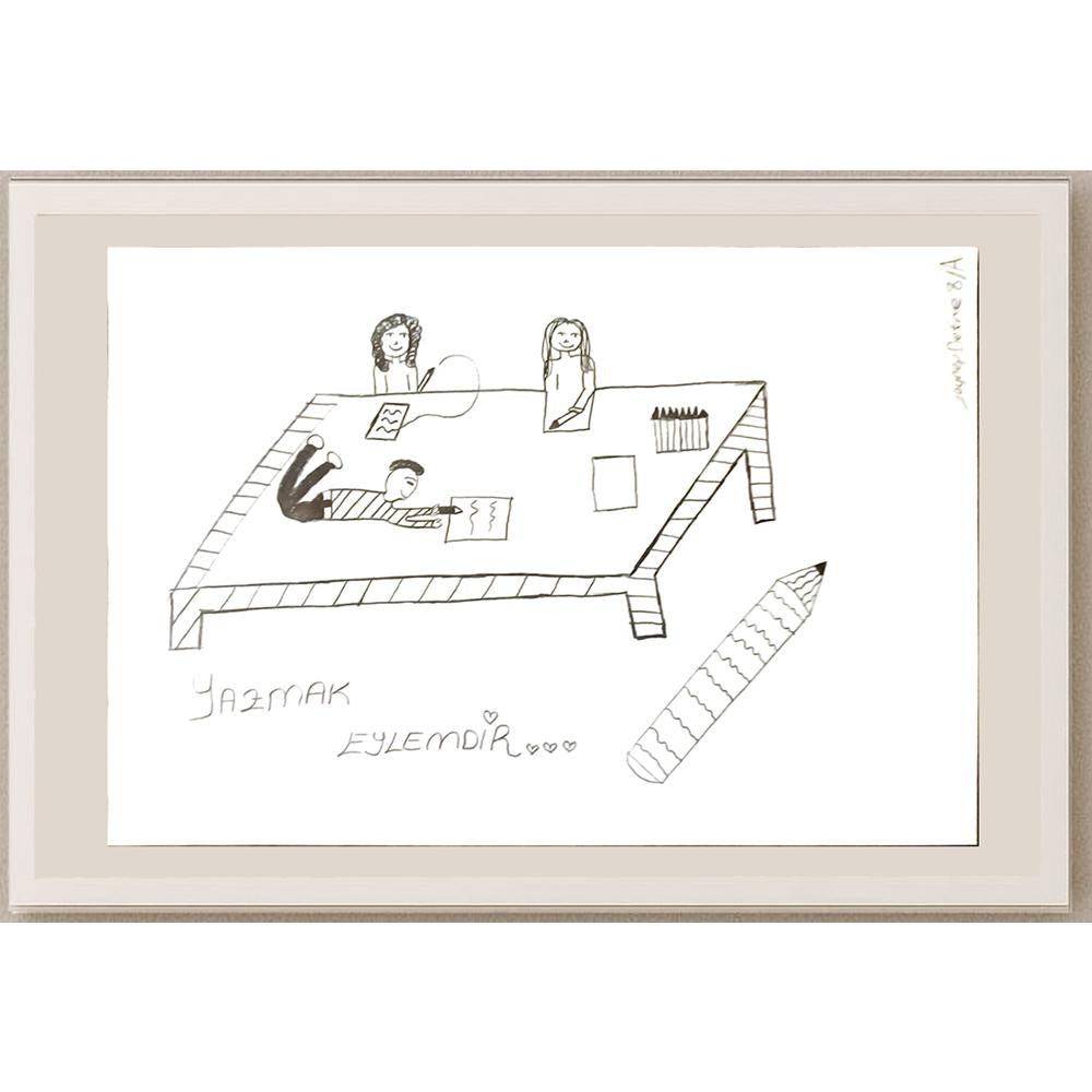 Zeynep Defne 29x21cm Orijinal Karikatür BOD07039