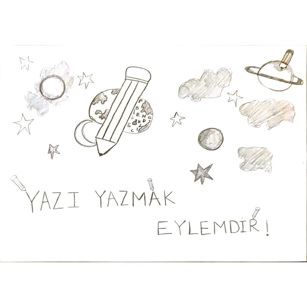 Eda Gürpınar 29x21cm Orijinal Karikatür BOD07044