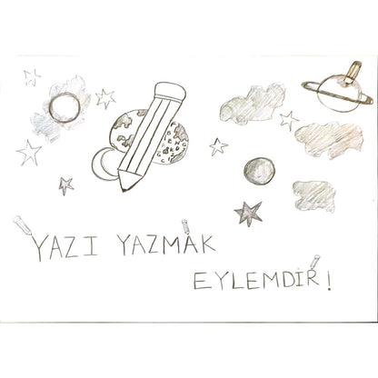 Eda Gürpınar 29x21cm Orijinal Karikatür BOD07044