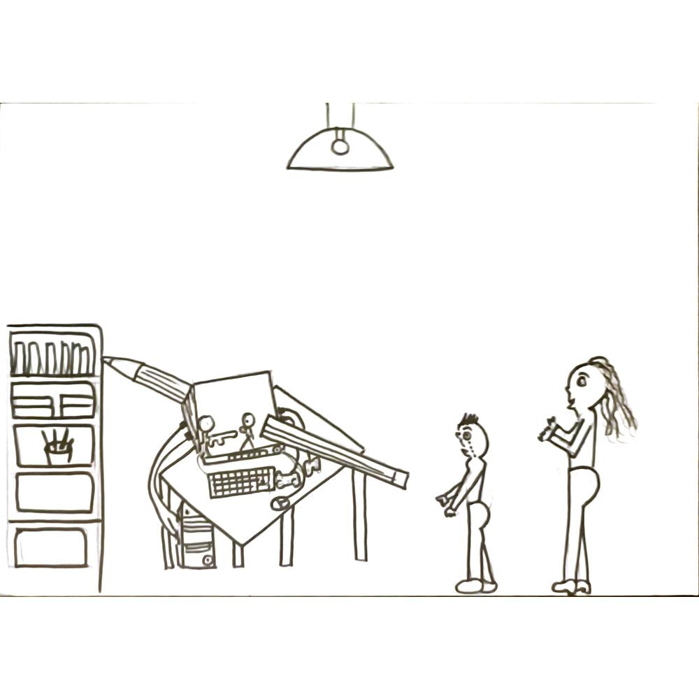 Ataç Sed 29x21cm Orijinal Karikatür BOD07047