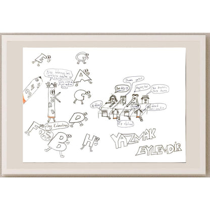 Çağla Sözen 29x21cm Orijinal Karikatür BOD07052
