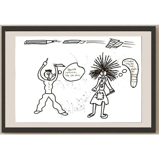 Selen Ok 29x21cm Orijinal Karikatür BOD07054