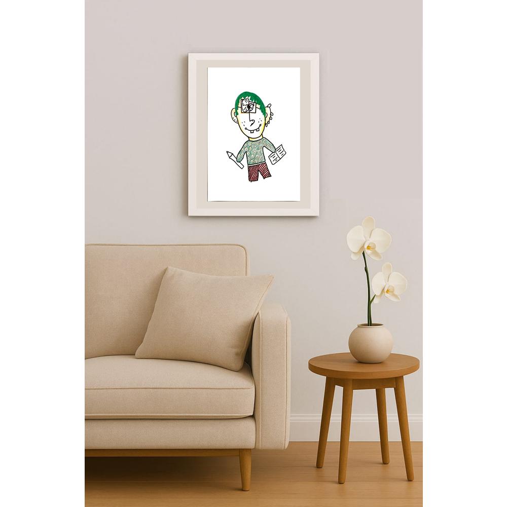 DilayÖzden 29x21cm Orijinal Karikatür BOD07059