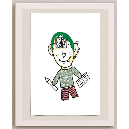 DilayÖzden 29x21cm Orijinal Karikatür BOD07059