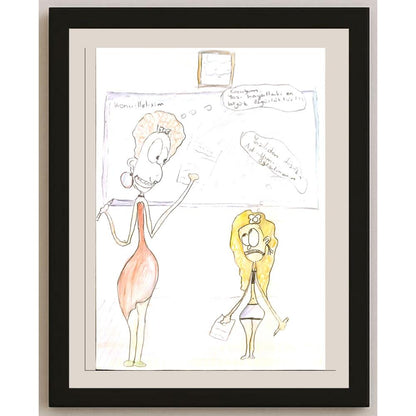 Zeynep Gamze Zengin 29x21cm Orijinal Karikatür BOD07062