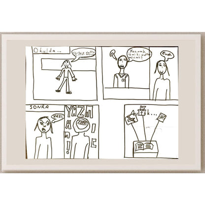 Halil Mert Ceylan 29x21cm Orijinal Karikatür BOD07063