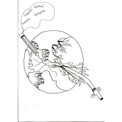 Doğa MertŞişli 29x21cm Orijinal Karikatür BOD07065