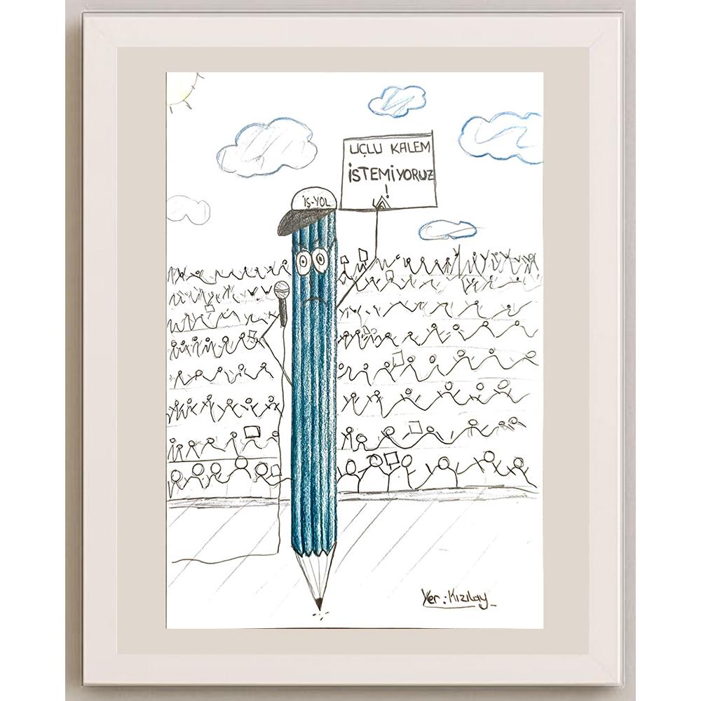 GökberkÇağlayan 29x21cm Orijinal Karikatür BOD07066