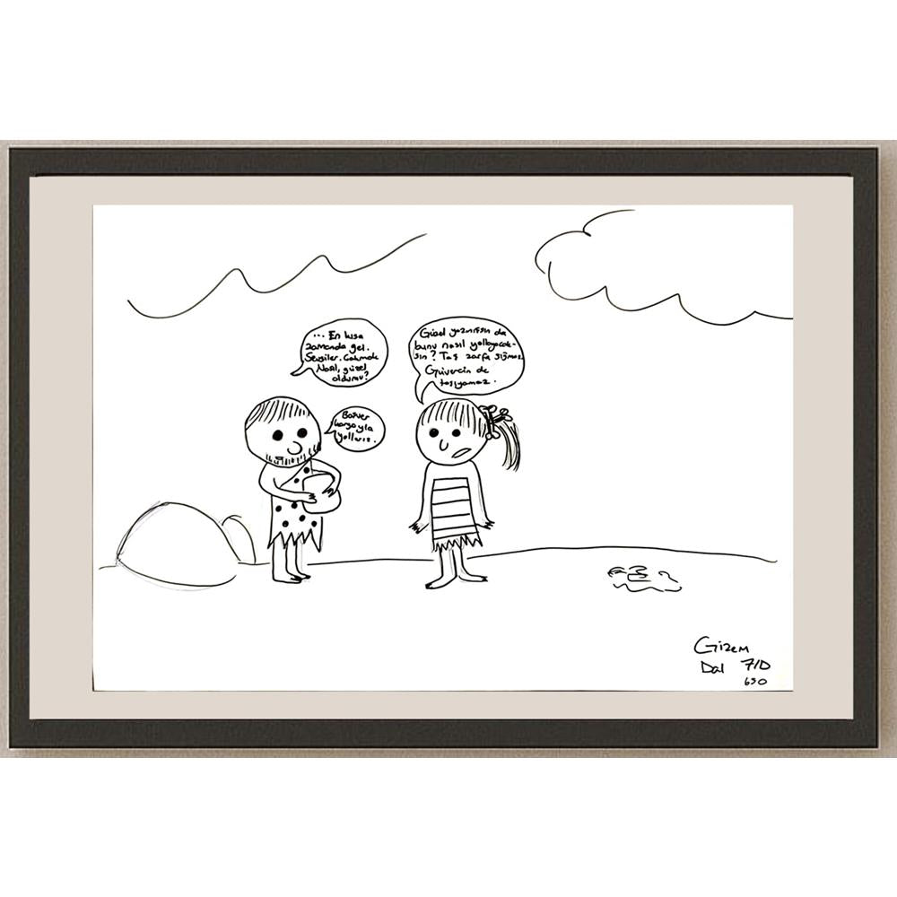 Gizem Dal 43x30cm Orijinal Karikatür BOD07074