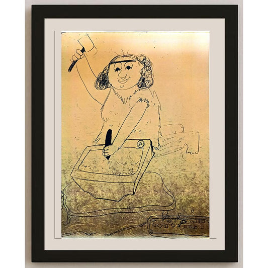 İlayda Büke 43x30cm Orijinal Karikatür BOD07082