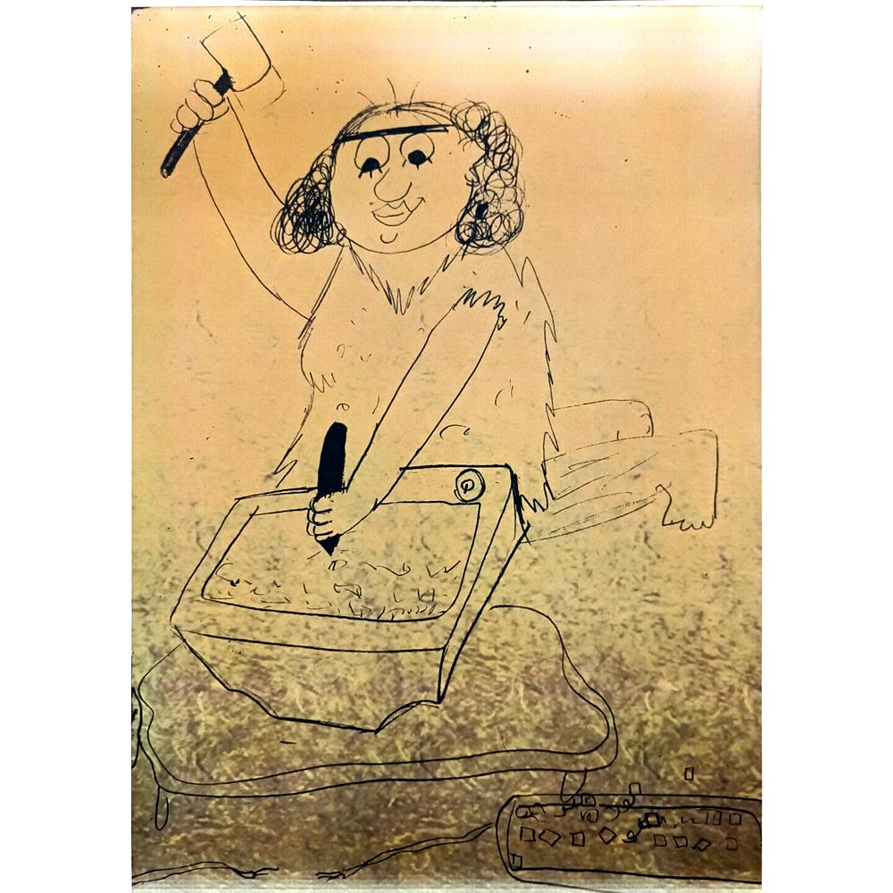 İlayda Büke 43x30cm Orijinal Karikatür BOD07082