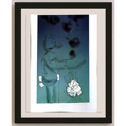Melisa Öz 43x30cm Orijinal Karikatür BOD07084