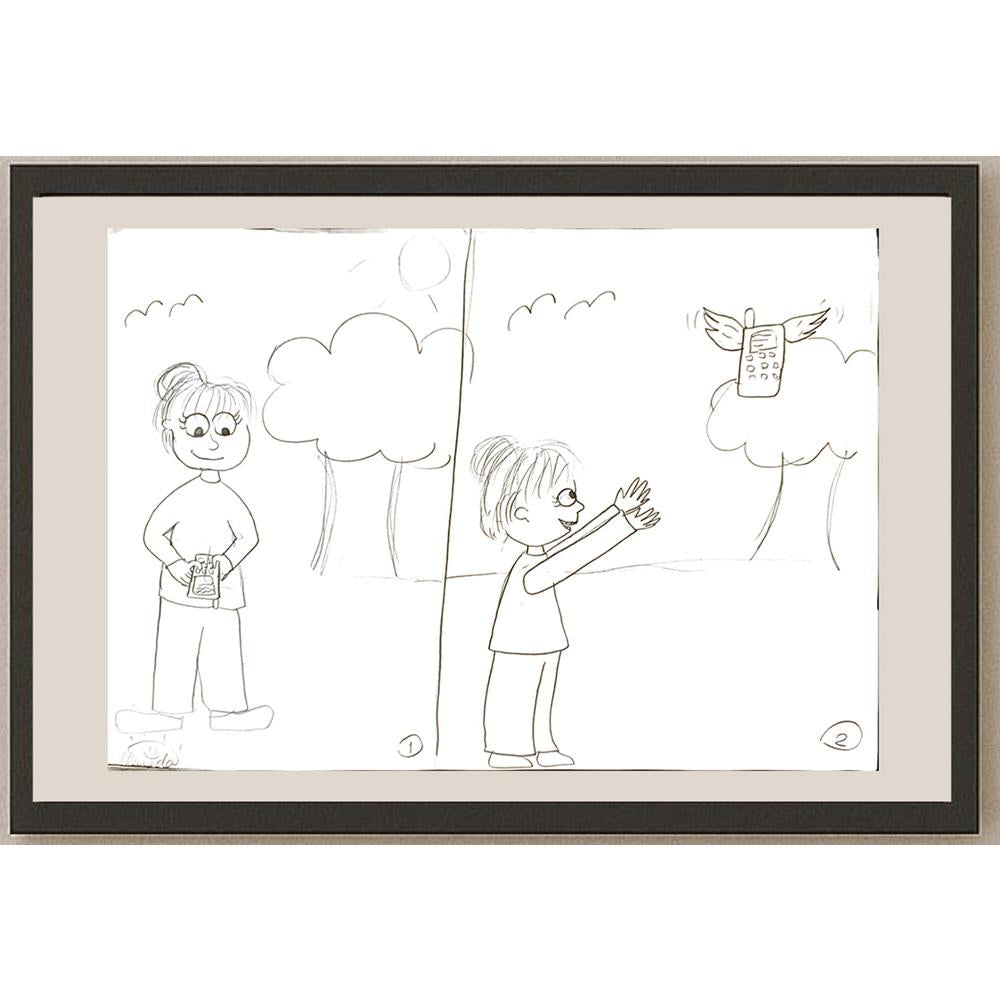 İlayda Büke 43x30cm Orijinal Karikatür BOD07087