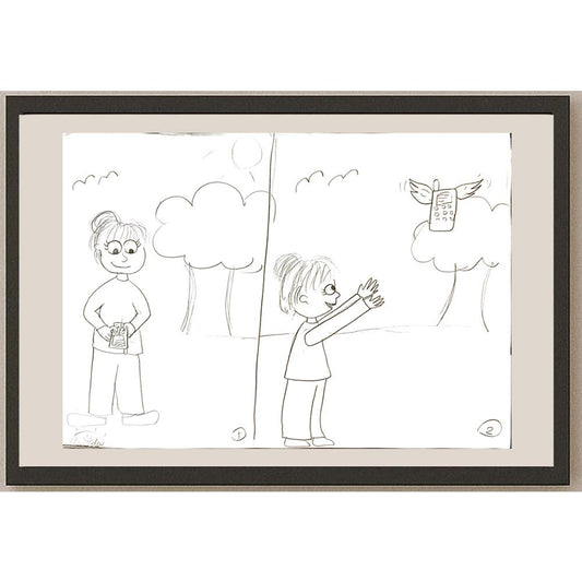 İlayda Büke 43x30cm Orijinal Karikatür BOD07087