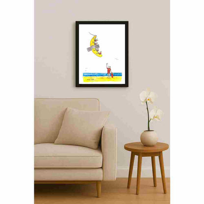 Mihai Gabriel Boboc Banana Kişiye Özel Sertifikalı Sınırlı Fine Art Karikatür Baskı CAD00001