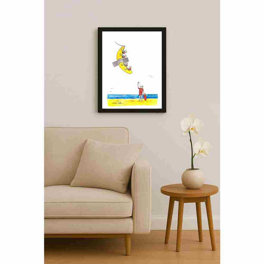 Mihai Gabriel Boboc Banana Kişiye Özel Sertifikalı Sınırlı Fine Art Karikatür Baskı CAD00001