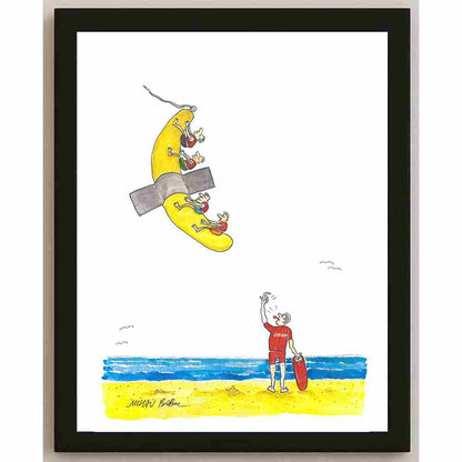 Mihai Gabriel Boboc Banana Kişiye Özel Sertifikalı Sınırlı Fine Art Karikatür Baskı CAD00001