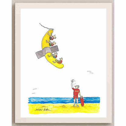 Mihai Gabriel Boboc Banana Kişiye Özel Sertifikalı Sınırlı Fine Art Karikatür Baskı CAD00001