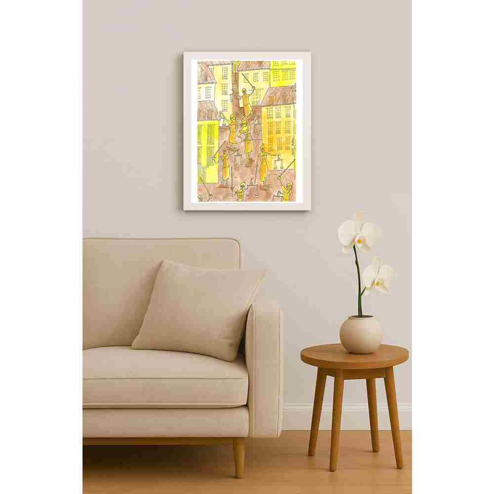 Mihai Gabriel Boboc Justice Kişiye Özel Sertifikalı Sınırlı Fine Art Karikatür Baskı CAD00003