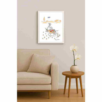 Mihai Gabriel Boboc HodjA.I. Kişiye Özel Sertifikalı Sınırlı Fine Art Karikatür Baskı CAD00004