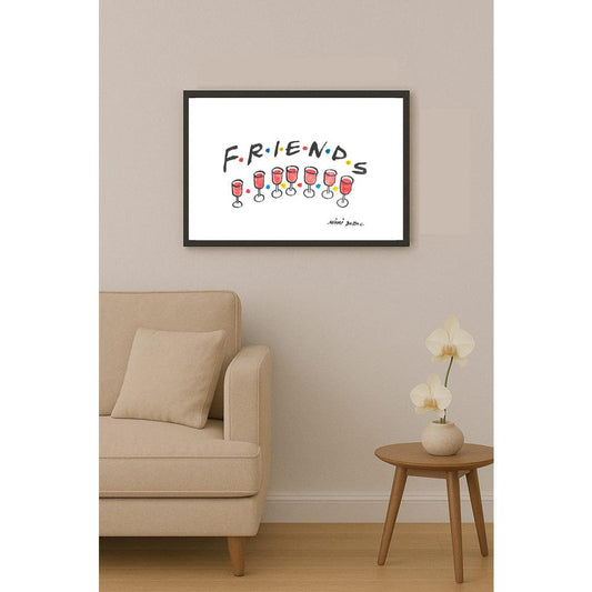 Mihai Gabriel Boboc Friends Kişiye Özel Sertifikalı Sınırlı Fine Art Karikatür Baskı CAD00007