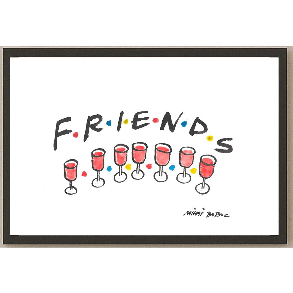 Mihai Gabriel Boboc Friends Kişiye Özel Sertifikalı Sınırlı Fine Art Karikatür Baskı CAD00007
