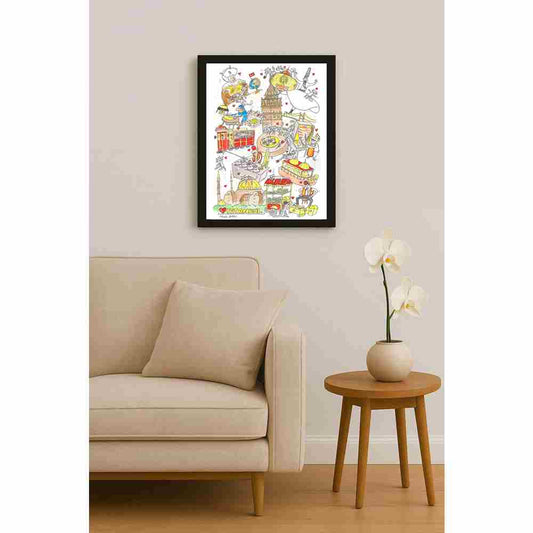 Mihai Gabriel Boboc Istanbul Kişiye Özel Sertifikalı Sınırlı Fine Art Karikatür Baskı CAD00008