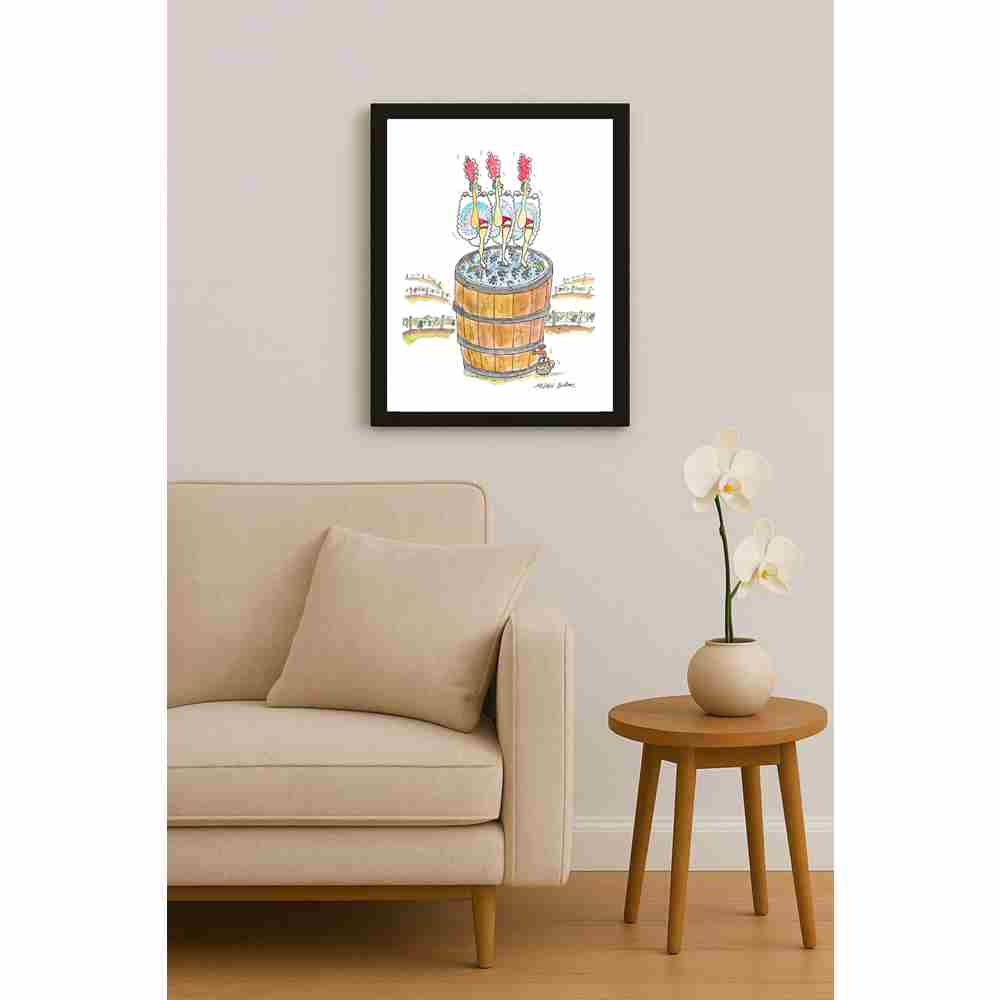 Mihai Gabriel Boboc Moulin Rouge Kişiye Özel Sertifikalı Sınırlı Fine Art Karikatür Baskı CAD00009