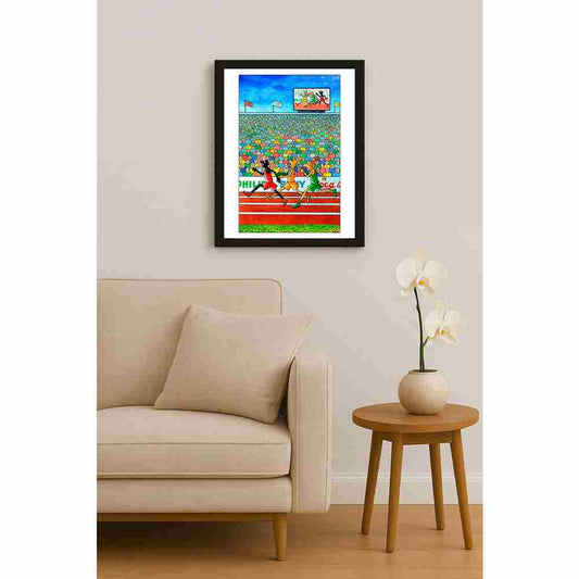 Eshonkulov Maxmudjon Life in Sport Kişiye Özel Sertifikalı Sınırlı Fine Art Karikatür Baskı CAD00012