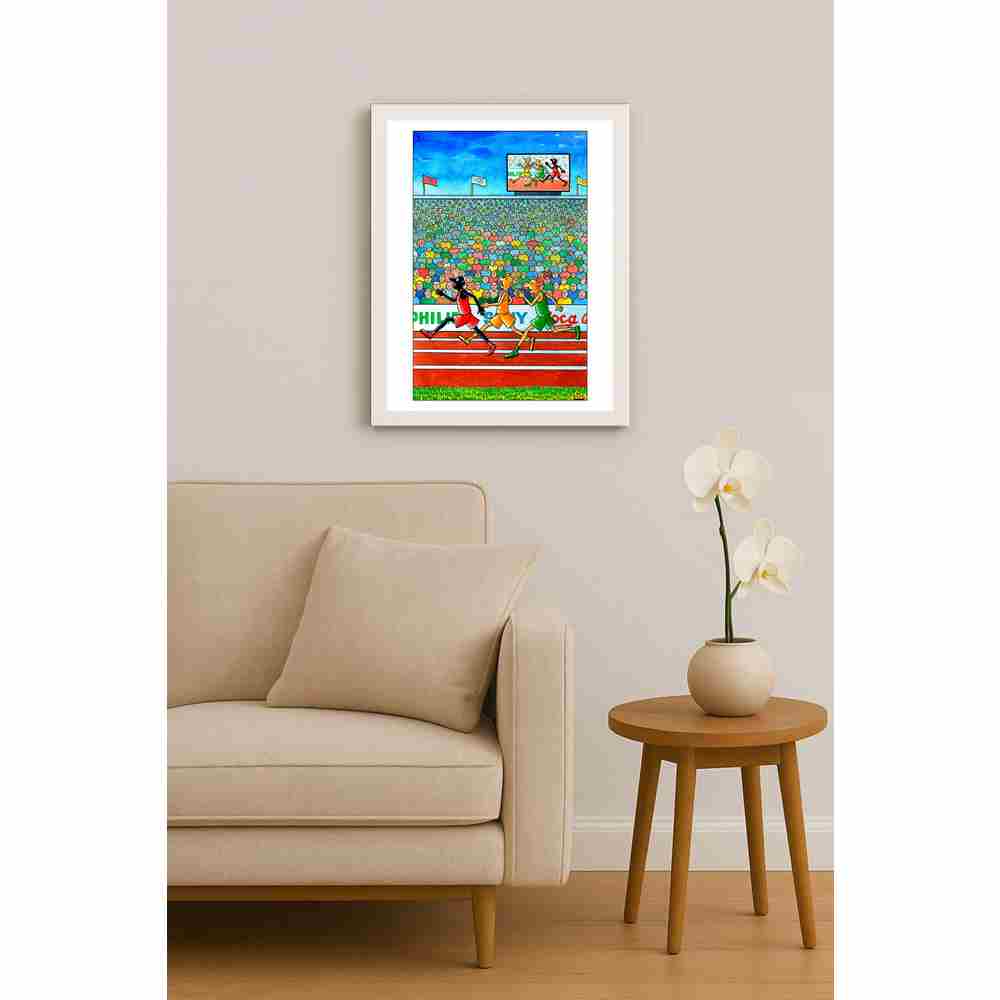 Eshonkulov Maxmudjon Life in Sport Kişiye Özel Sertifikalı Sınırlı Fine Art Karikatür Baskı CAD00012